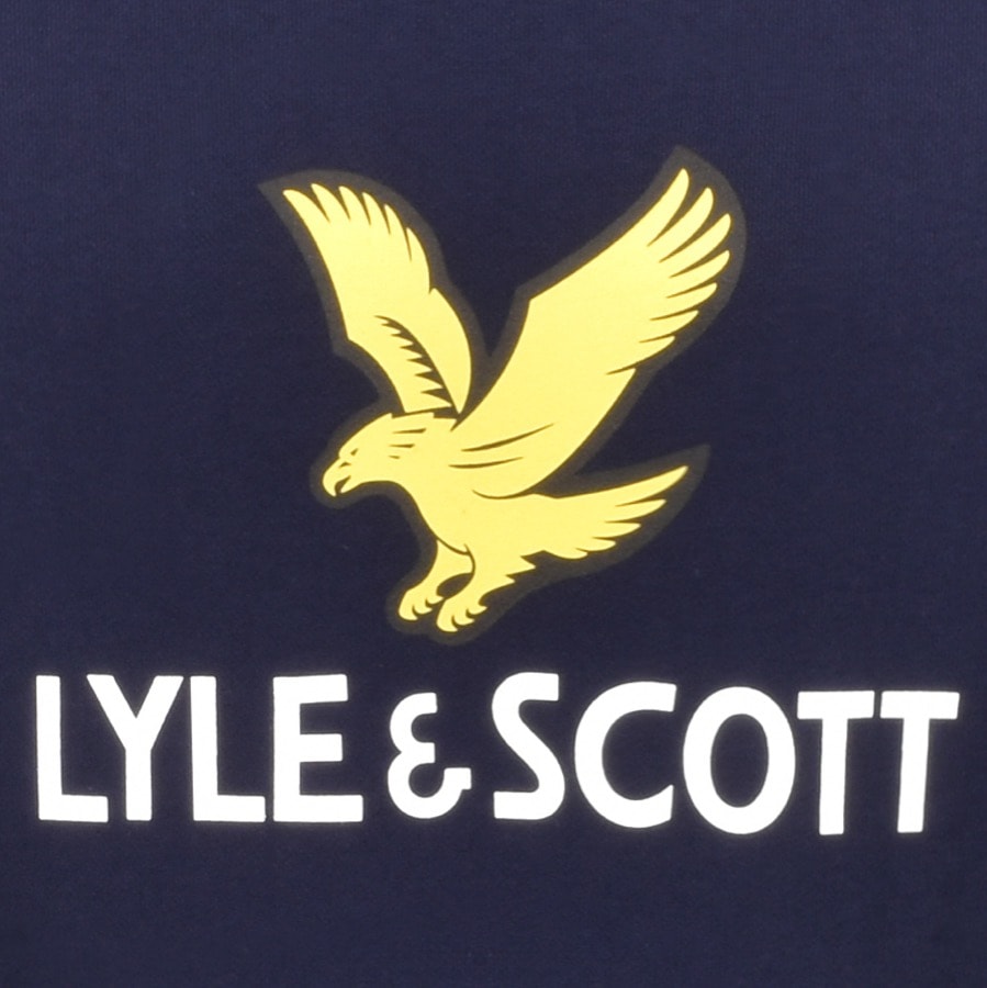 Alternative Image for ProductLyle And Scott Crew Neck Logo Sweatshirt Navy3